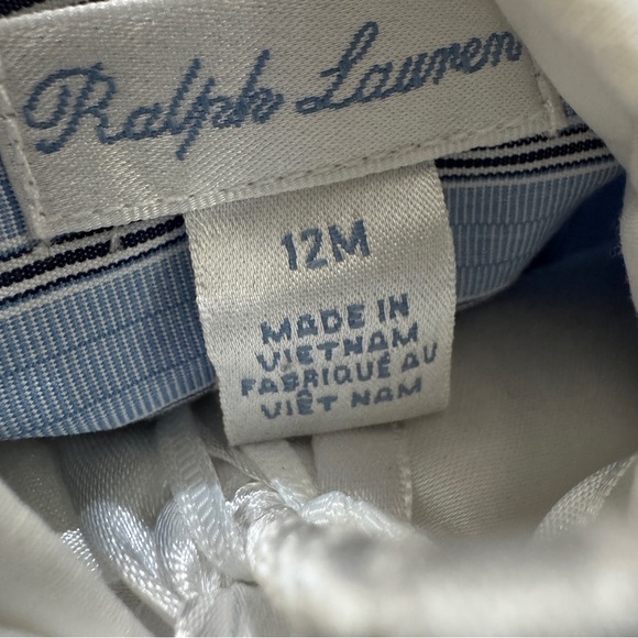 NWT Baby Boy RALPH LAUREN 100% Cotton Shirt & Houndstooth Pant Gift Set Size 12M - Picture 8 of 9